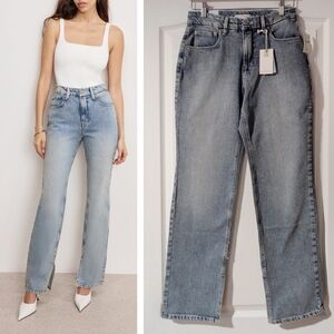 NWT Good American | Good Icon Straight In Indigo750 (2/26)